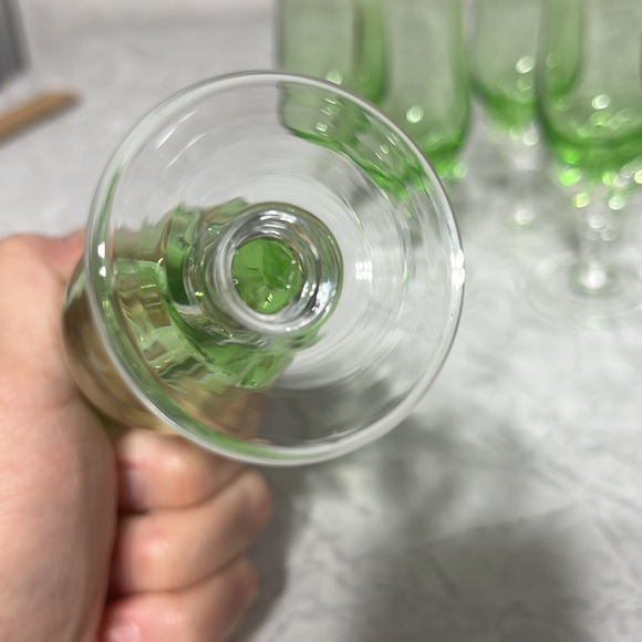 Set of 6 Handblown glass cordial aperitif glasses mcm - Picture 10 of 12